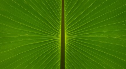 Green leaf detailed structure