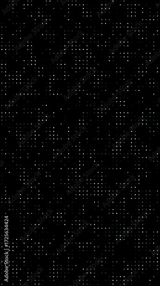 Poster subtle sparkling particle flow animation on dark background, modern glittering texture