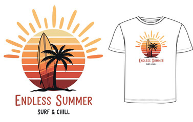 vector illustration of a tropical island