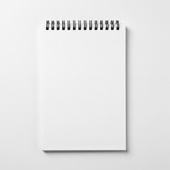 notebook isolated on white background