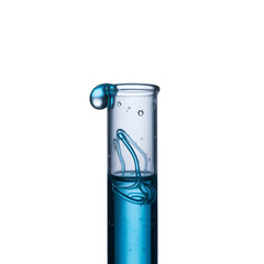 test tube isolated on white