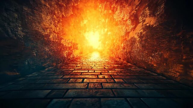 Fiery Brick Road to Light.