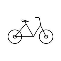 Bicycle line icon. vector illustration.