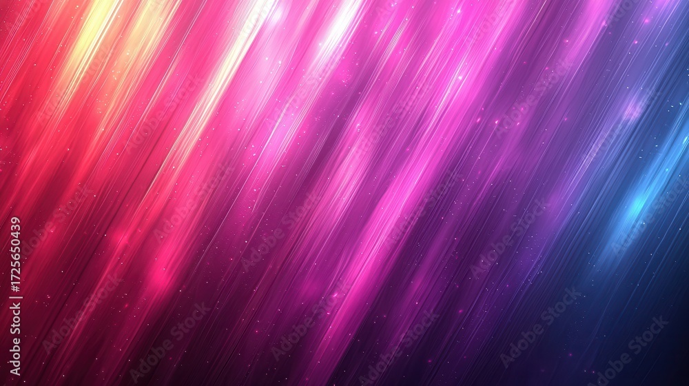 Wall mural abstract colorful background with diagonal lines and light streaks.