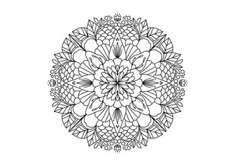 Mandala Art Work hand writing set 1 E