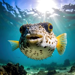 Close-up of a pufferfish