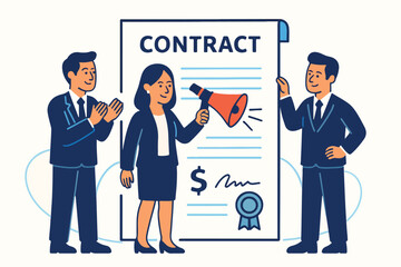 business man and woman