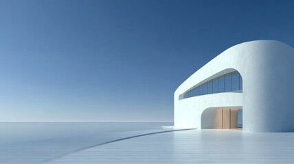 Geometric architecture in white space