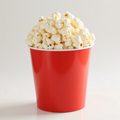 realistic photo of a popcorn bucket