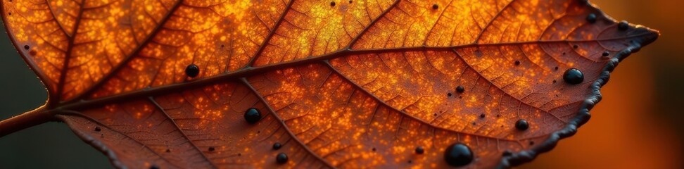 Textured brown leaf scar, abstract cellular detail, close up, palm