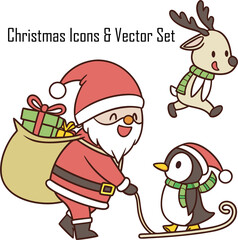 Christmas Icons & Vector Set