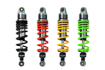 Shock absorber isolated on white background.