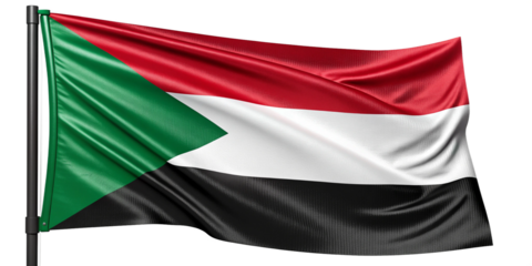 Realistic Sudan Flag Waving on Transparent Background
High-Resolution Sudan National Flag with Fabric Texture and Natural Lighting