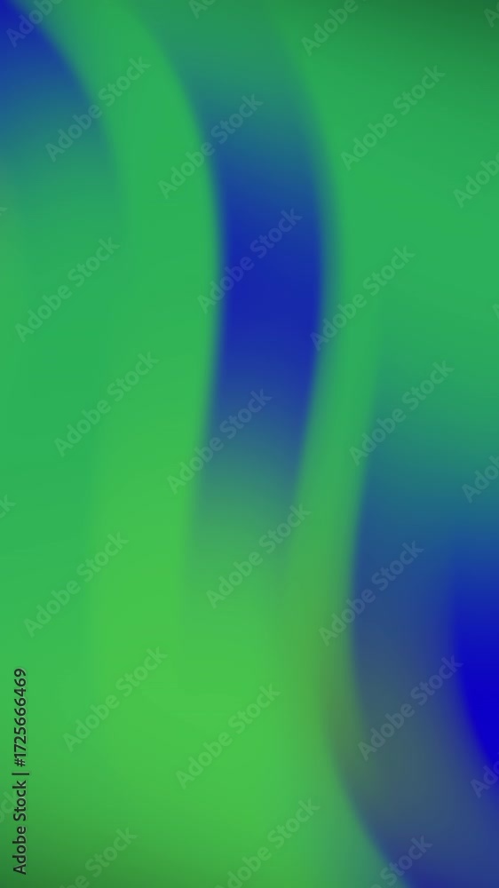 Poster dynamic fluid gradient animation with blue and green hues, a mesmerizing visual experience