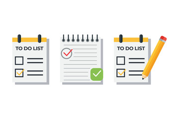 To-do list, notepad, and pencil, task management
