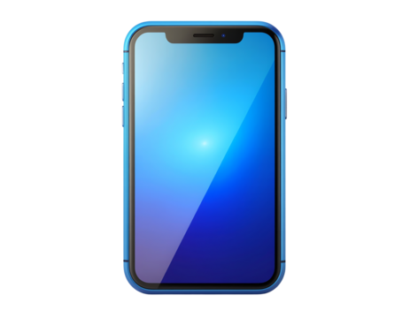 3D smartphone icon isolated on transparent background. Realistic mobile technology and communication symbol, perfect for digital, gadgets, connectivity, apps, business, and tech design projects.