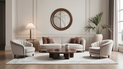 living room interior with nice color