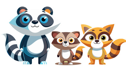 
animal, fox, cartoon, skunk, vector, dog, illustration, cat, love, set, baby, teddy, toy, fun, art, cute, pet, brown, heart, funny, character, adorable, kid, valentine, animals, childhood, farm, land