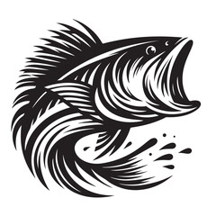 Fish Vector Illustration | Fishing Logo Design