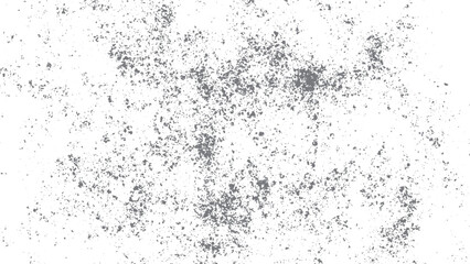 Dust grain and dirt overlay texture isolated on white background. Abstract irregular graphic grunge pattern for creative vector designs. 