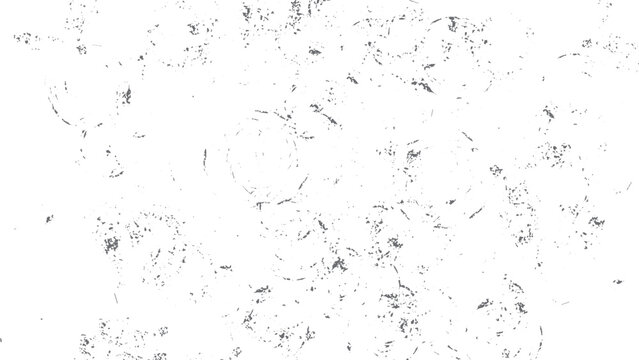 Splashes and drops grunge texture with dirt spots and dots overlay. Abstract distressed grunge texture with splashes isolated on transparent background. 