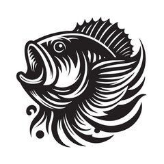 Fish Vector Illustration | Fishing Logo Design