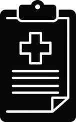 Obraz premium medical clipboard vector symbol