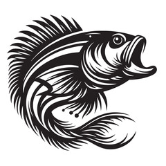 Fish Vector Illustration | Fishing Logo Design