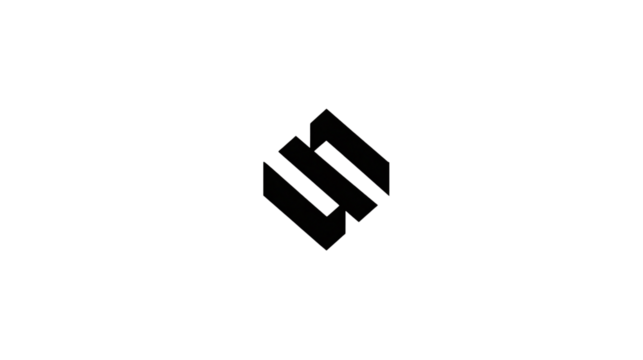 Isometric letter 'w' outline isolated on transparent background