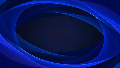 Abstract blue swirling lines on dark background