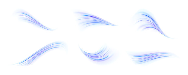 Obraz premium A burst of multicolored lines arcs across the screen in a fluid wave motion. The particles glisten with vibrant energy. Use for concepts of motion, speed, or innovation. PNG