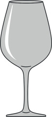 Wine Glass Vector Illustration