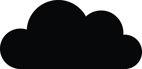 Cloud vector symbol on a white background