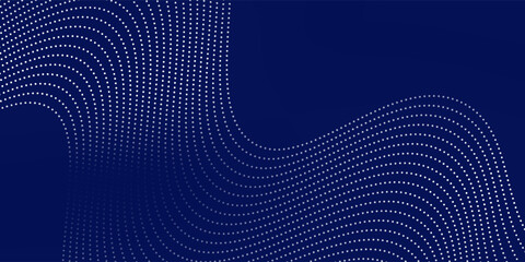 Blue background abstract with line waves and gradient variation. textured dot light modern simple art