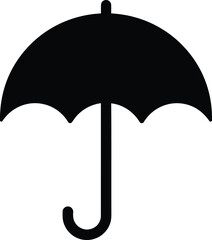 Umbrella icon vector on white background Isolated on White Background