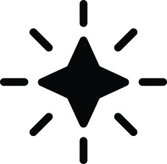 Snowflake icon vector on white background