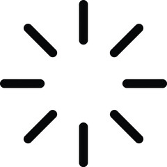 Shine icon vector on a white background Isolated on White Background