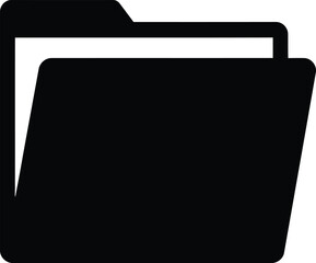 Folder symbol vector on a white background