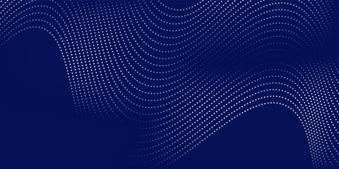 Blue background abstract with line waves and gradient variation. textured dot