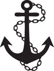 Simple anchor vector design featuring clean lines and bold silhouette. Minimal nautical symbol perfect for logos, tattoos, badges, marine themes, posters, t-shirts, and graphic design projects.
