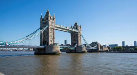 Obraz premium Tower Bridge, London, sunny day