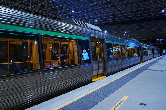 A Transperth Train in Perth, Australia - オーストラリア パース トランスパース 電車