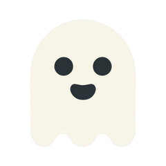 Fototapeta premium PNG Cute ghost with happy expression.