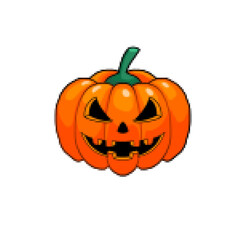 Jack o lantern pixel