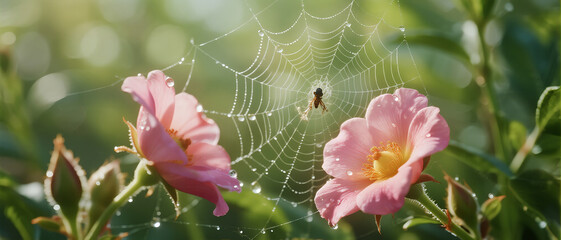 pink flowers in spring 463434