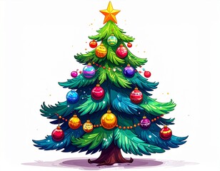 decorated christmas tree