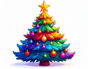 decorated christmas tree