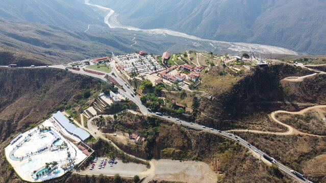 Parque Nacional Del Chicamocha Drone View, Santander Colombia