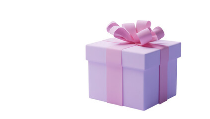 A beautifully wrapped pink gift box with a delicate bow sits against a soft pastel background. creating a serene atmosphere perfect for celebrations. gifting occasions. or decoration ideas