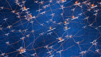 Indianapolis Map Big Data Visualization